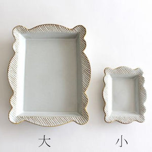 frame square plate large pottery sen Hasami ware