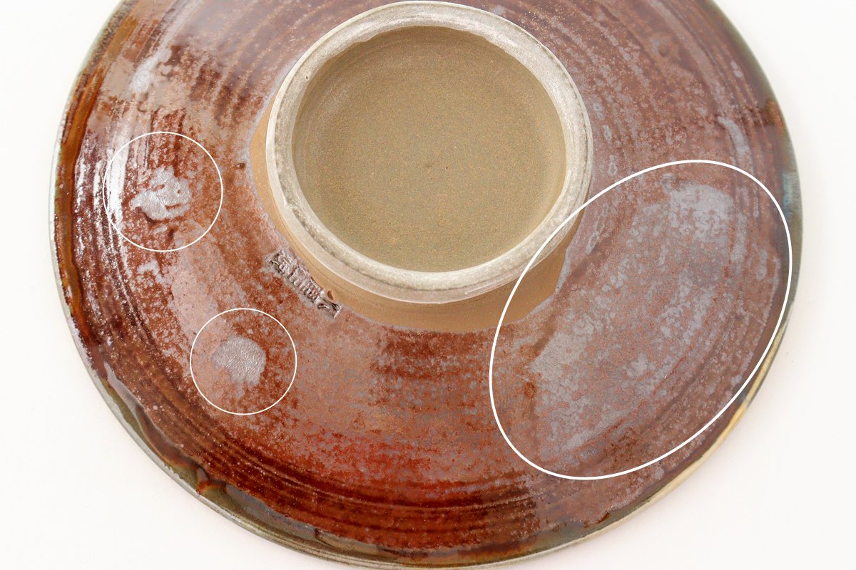 15cm/5.9in Plate Tobikanna Pottery Ontayaki