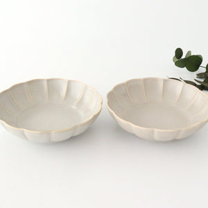 Small chrysanthemum bowl, sherbet gray, porcelain, Koyo kiln, Arita ware