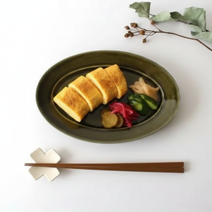 Koyo Kiln Oval Plate Olive M | Arita Ware