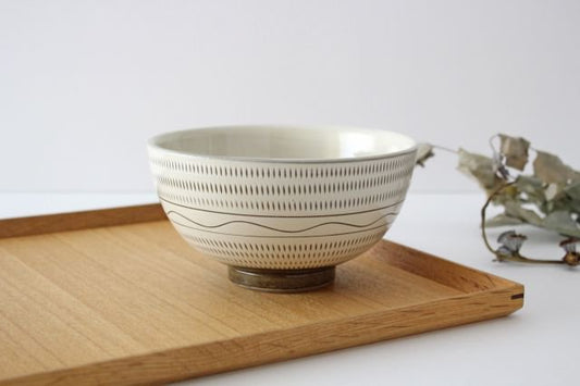 Round bowl Tobikanna/comb pattern Pottery Koishiwara ware
