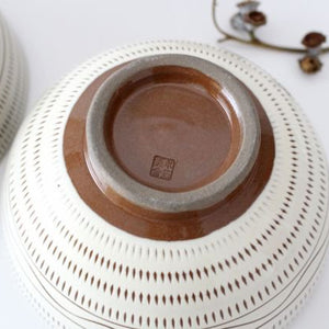 Round bowl Tobikanna/comb pattern Pottery Koishiwara ware