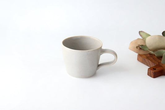 Cafe Mug Sherbet Gray Porcelain Koyo Kiln Arita Ware