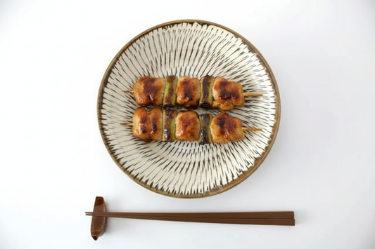 Round Plate Tobikanna 18cm/7.1in | Ontayaki