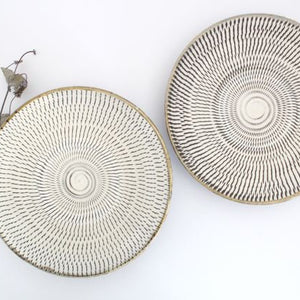 Round Plate Tobikanna 21cm/8.3in | Ontayaki