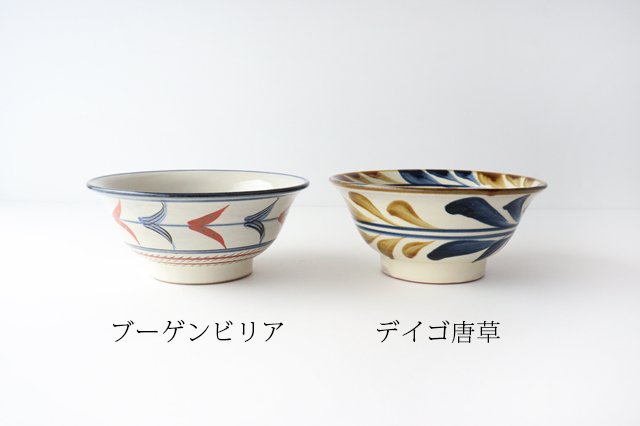 Soba makai Aakae bougainvillea Pottery Tsuboya ware Toshin kiln Yachimun