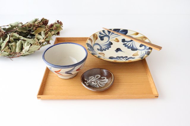 Toshin Kiln Soup Bowl Red Bougainvillea | Tsuboya Ware Yachimun