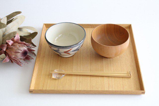 Toshin Kiln Soup Bowl Red Bougainvillea | Tsuboya Ware Yachimun