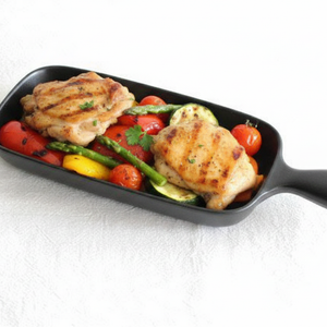 Grill Long Square Hand Plate Heat-resistant | Banko Ware