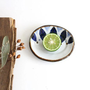 Sauce Plate Blue Petal | Hasami Ware