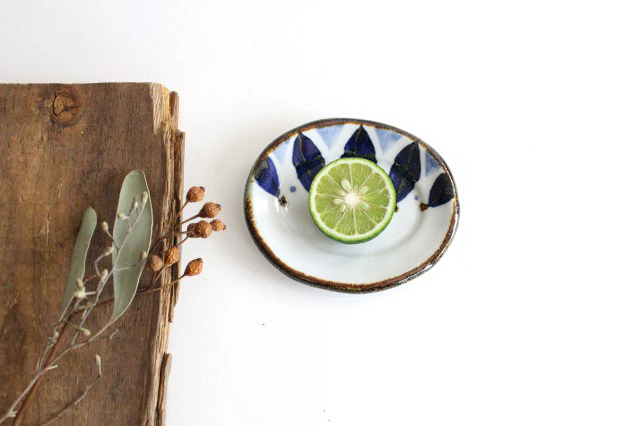 Sauce Plate Blue Petal | Hasami Ware