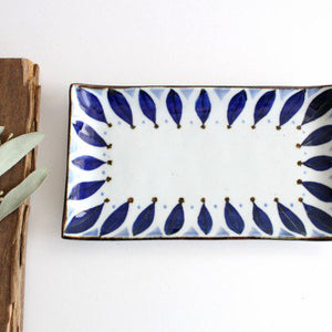 Rectangle Plate Petal |Sushi Plate Hasami Ware