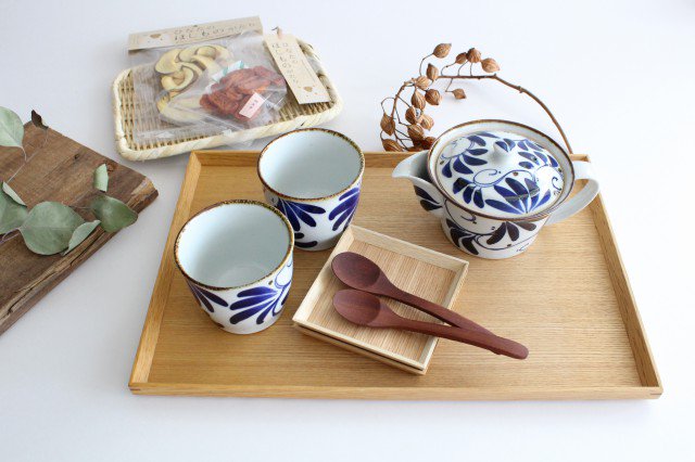 Soba Choko Blue Arabesque | Free Cup Hasami Ware