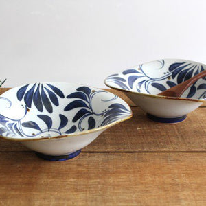 Naburi medium bowl karakusa pottery Hasami ware
