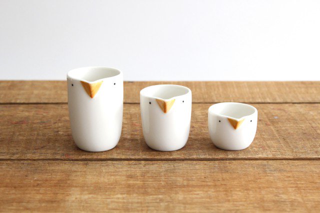 tori 3-piece mini pot pottery Hasami ware
