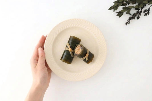 Round Plate Rosemary Ivory 17.5㎝/6.9in | Hasami Ware