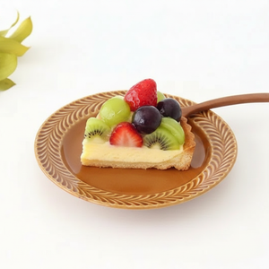 Round Plate Rosemary Amber 17.5㎝/6.9in | Hasami Ware
