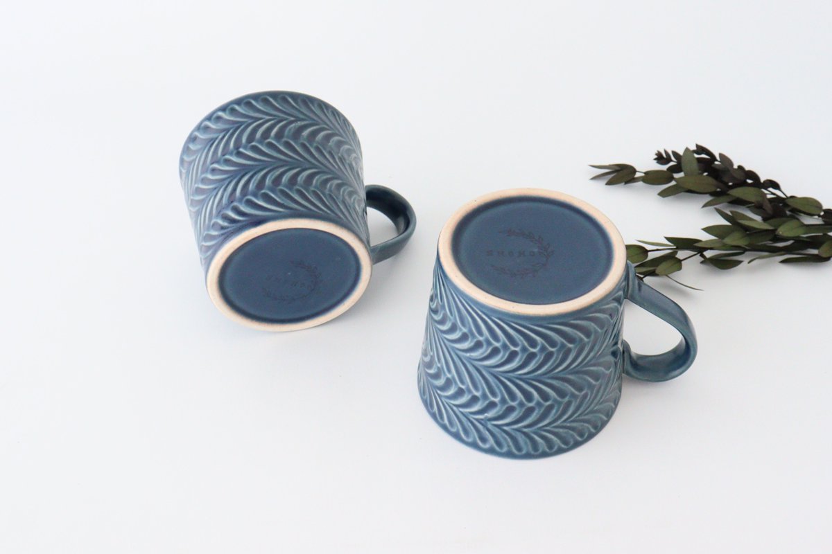 Mug denim pottery rosemary Hasami ware