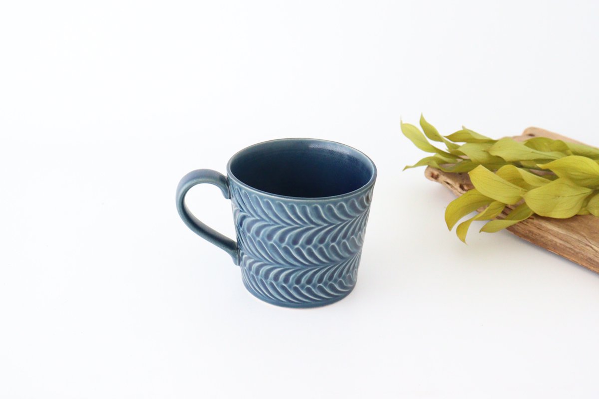 Mug denim pottery rosemary Hasami ware