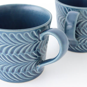 Mug denim pottery rosemary Hasami ware