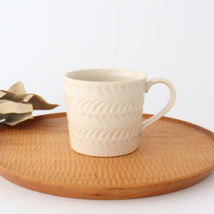 Mug ivory pottery rosemary Hasami ware