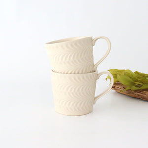 Mug ivory pottery rosemary Hasami ware