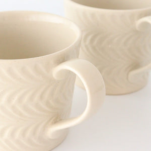 Mug ivory pottery rosemary Hasami ware