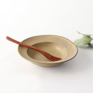 Salad bowl brown porcelain ORLO Mino ware
