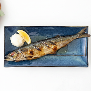 ORLO Long Square Plate Indigo Blue L | Sushi Plate Mino Ware