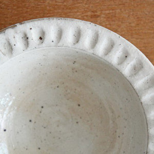 Round Deep Bowl White Shinogi | Serving Bowl Mino Ware