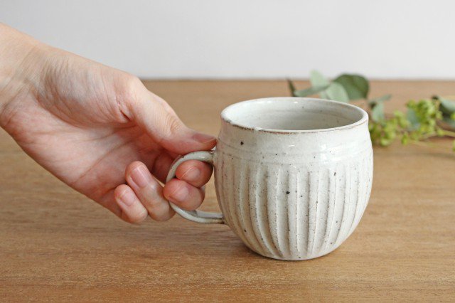 Mug Shinogi White | Mino Ware