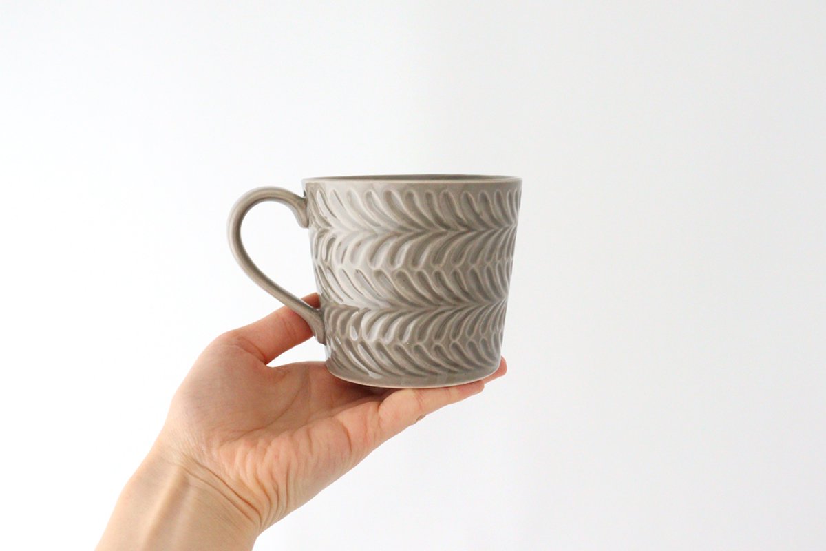 Mug Gray Pottery Rosemary Hasamiyaki