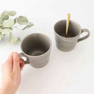 Mug Gray Pottery Rosemary Hasamiyaki