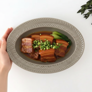 Oval Plate Rosemary Gray | Hasami Ware