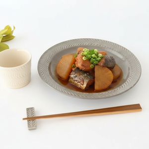 Round Plate Rosemary Gray 17.5㎝/6.9in | Hasami Ware