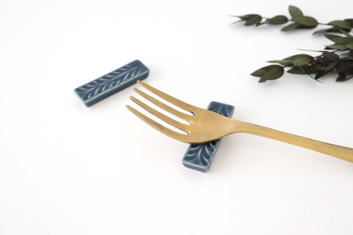 Chopstick Rest  Rosemary Denim | Hashioki Hasami Ware