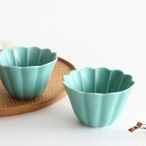 10cm bowl mint mat porcelain Kikuwari Hasami ware