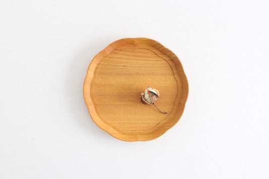 Flower tray small zelkova Yososawa Wood Crafts/KITO