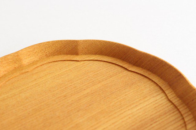 Aizawa Wood Crafts KITO Flower Tray Small Zelkova