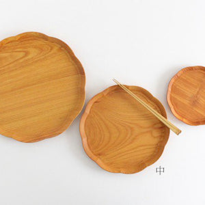 Aizawa Wood Crafts KITO Flower Tray Small Zelkova