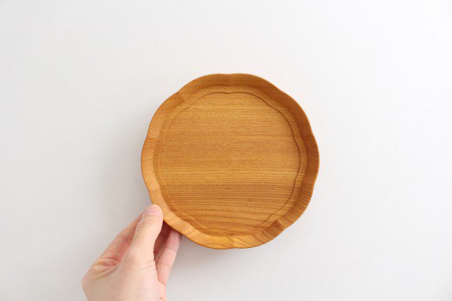 Aizawa Wood Crafts KITO Flower Tray Small Zelkova