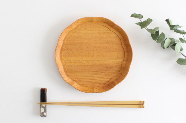 Aizawa Wood Crafts KITO Flower Tray Small Zelkova