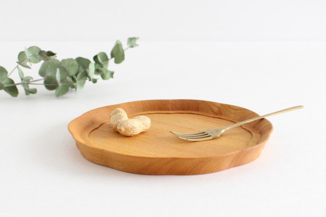 Aizawa Wood Crafts KITO Flower Tray Small Zelkova