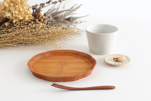 Aizawa Wood Crafts KITO Flower Tray Small Zelkova