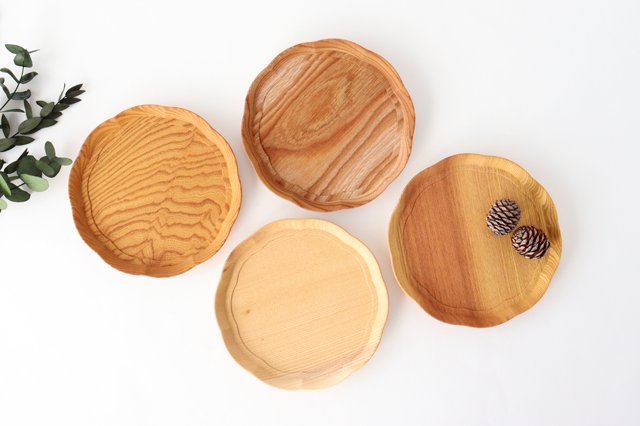 Aizawa Wood Crafts KITO Flower Tray Small Zelkova