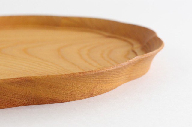 Flower tray, medium zelkova, Yososawa Wood Crafts/KITO