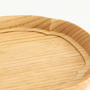 Aizawa Wood Crafts KITO Oval Wood Tray Obon Chestnut