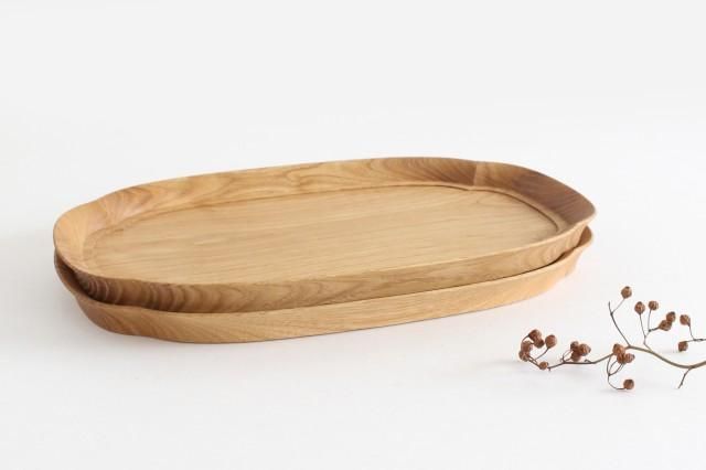 Aizawa Wood Crafts KITO Long  Tray Chestnut M