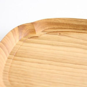 Aizawa Wood Crafts KITO Long  Tray Chestnut M