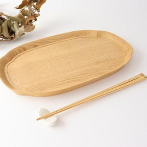 Aizawa Wood Crafts KITO Long  Tray Chestnut M